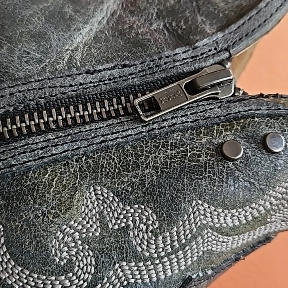 NEW! Sterling River Leather Ankle Zip-Up Boots! Made in Mexico!! 🇲🇽 - Picture 8 of 14